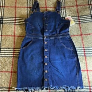 Wax jean denim dress